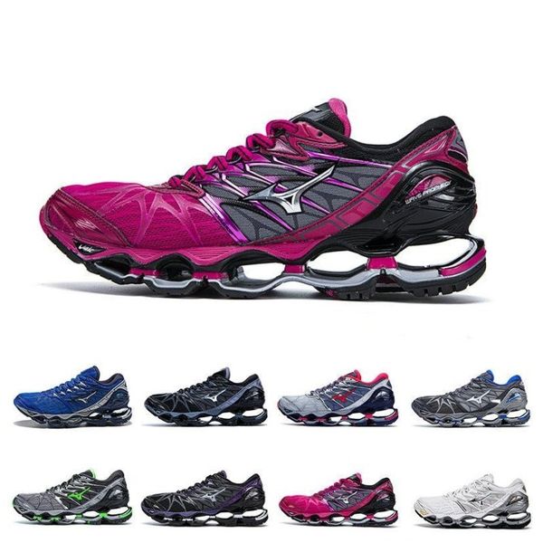 

2019 Новый Mizuno Wave Пророчество 7 Кроссовки Буфер Мода мужская Женская Оригиналы Высо