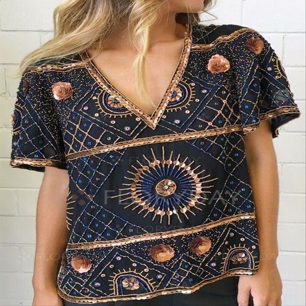 

2019 summer street trendsetter v-neck loose women's t-shirt 2019 summer street trendsetter v-neck loose women's t-shirt, White