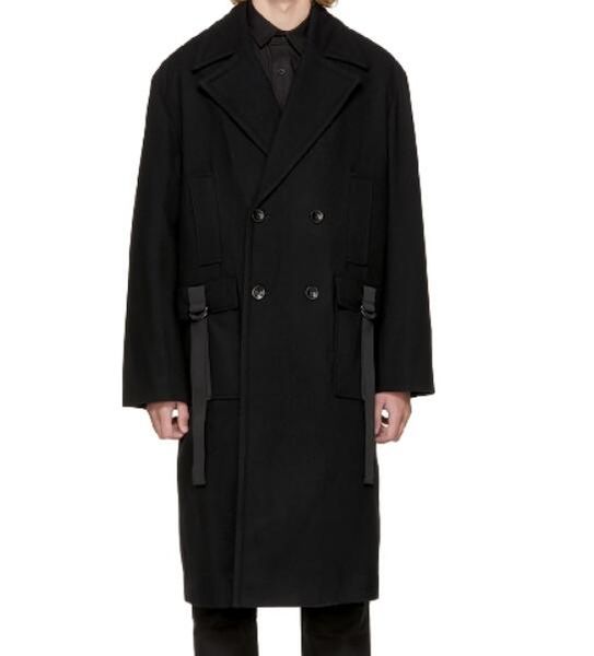

s-6xl 2019 spring men's new fashion personalized large size customizatio loose mid-length double-breasted classic mauni coat, Black