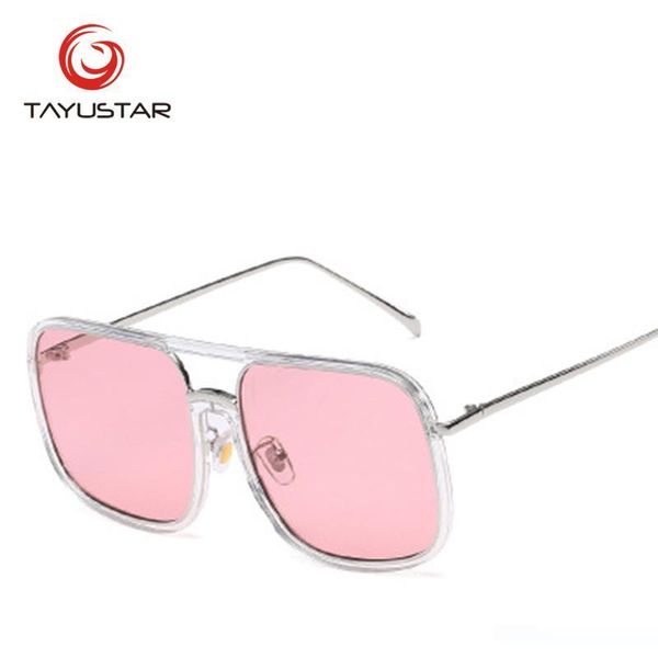 

tiiyustar 2019 торговой марка очки розового зеркала модной большой квадратного вс стеклянной девушкой uv400 7764, White;black