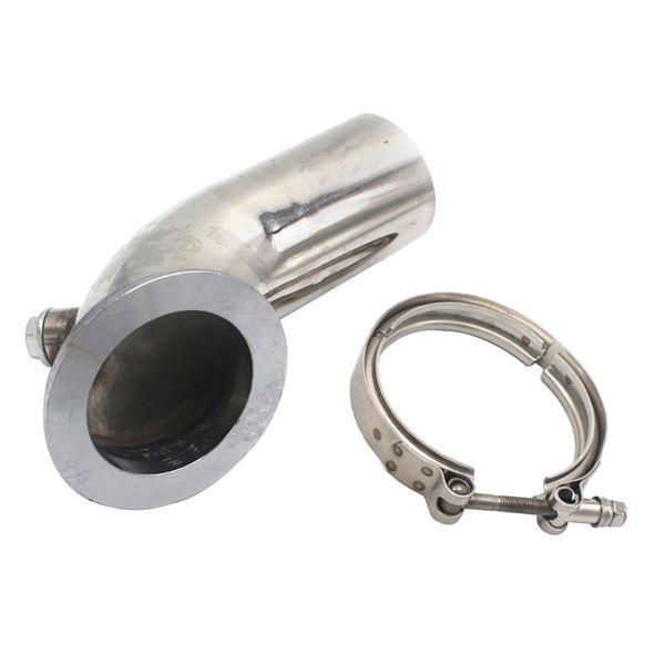 

stainless steel downpipe elbow v-band adapter flange clamp for turbo hy35 hx he351