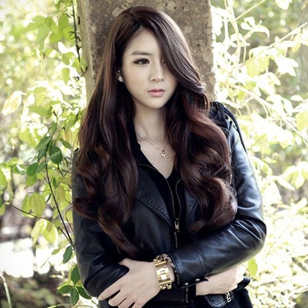 

2020 amazon selling european and american wig female wig hair multi-color long curly hair high temperature silk headgear, Black