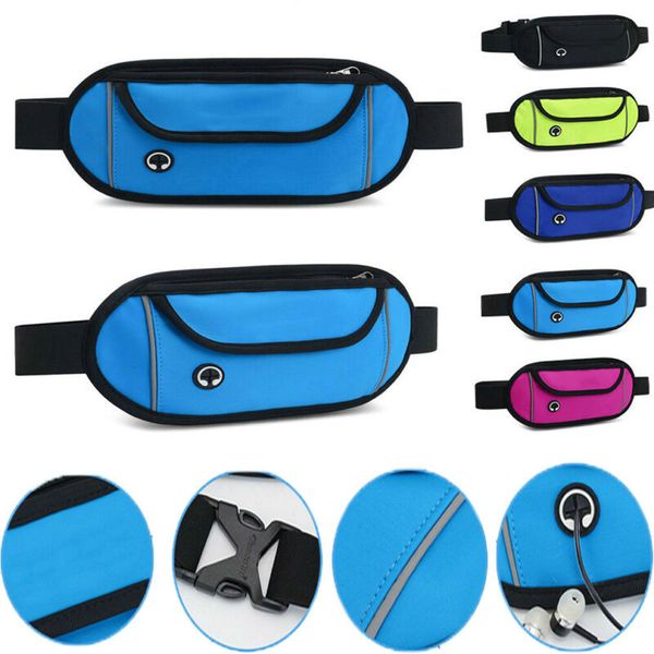 

sports waist pack solid waterproof running fitness multi-function belt bag fashion fanny pack