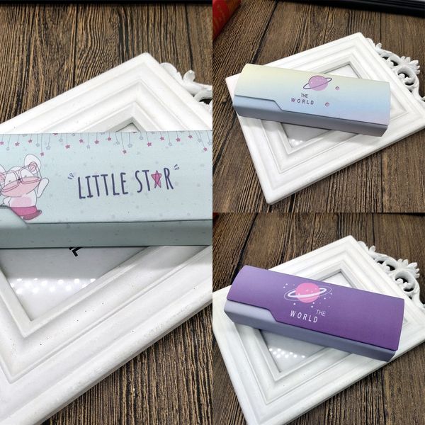 

myopia case case myopia glasses box spray painting short mouth 12 students simple creative optical glasses box
