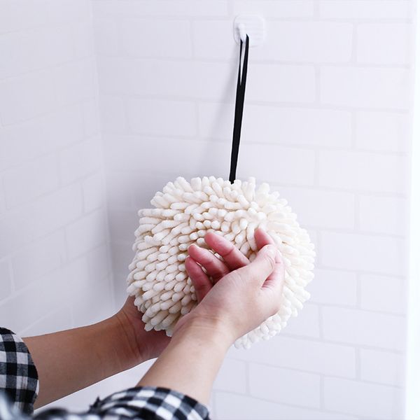 

towels absorbent hand towel chenille handball kitchen hanging washcloths q-drying towe serviette compressed towel toalla playa