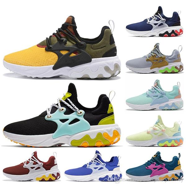 

designer beams x react presto dharma women mens running shoes witness protection barely volt panda triple black sports sneakers runners, White;red