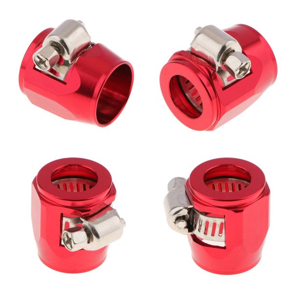 

4x an8 universal car hose end finish fuel oil water line clamp clip