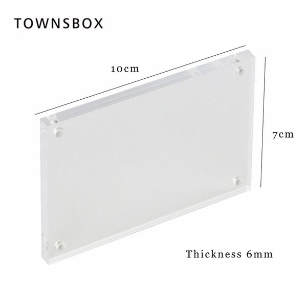 2019 Acrylic Block Frame Magnetic Wall Mount Price Tag Display