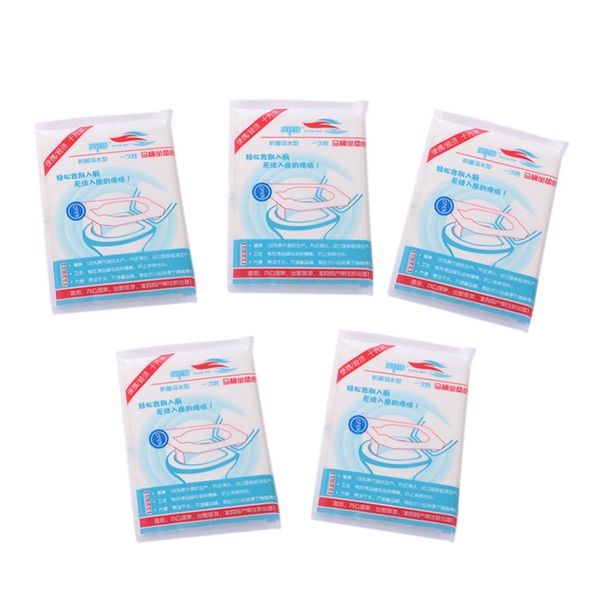 

горячий xd-100шт / уп одноразовая стульчак обложка mat 100% водонепроницаемый туалетной бумаги pad для путешествий / кемпинг ванной accessio