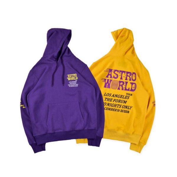 

трэвис скотт astroworld толстовки бренд письмо печать 2020 мода hoodie streetwear мужчина и женщина пуловер толстовка, Black
