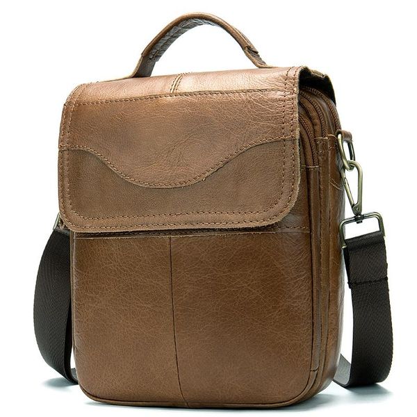 

new leather men's business shoulder messenger bag fashion messenger bag hand briefcase