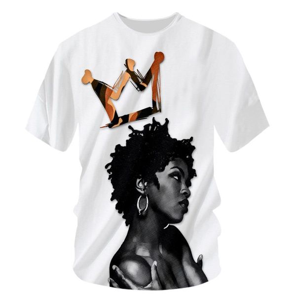 

fashion funny t -shirt men t shirt camouflage pattern crown print white tshirt 3d tee casual brand clothing harajuku, White;black