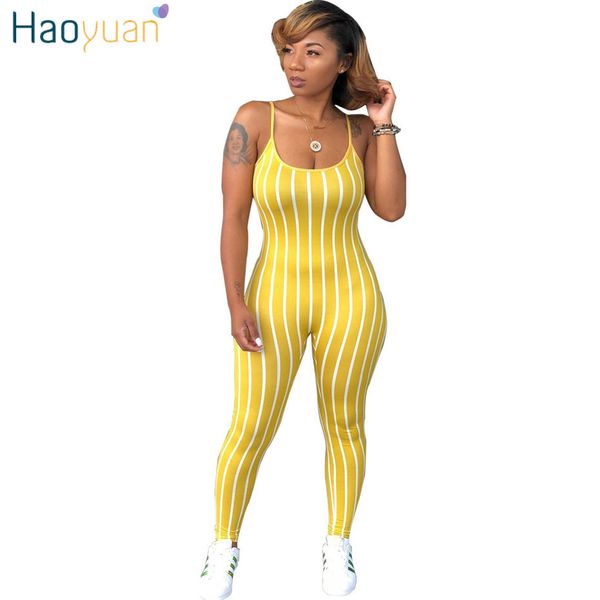 striped bodycon jumpsuit