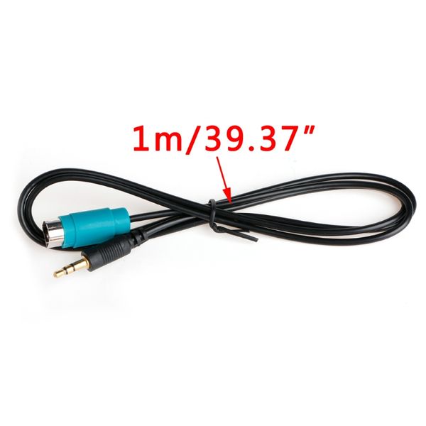 3.5mm AUX Jack Cable Back Adapter for ALPINE Stereo KCE-236B//CDA-9884//CDA-9886M