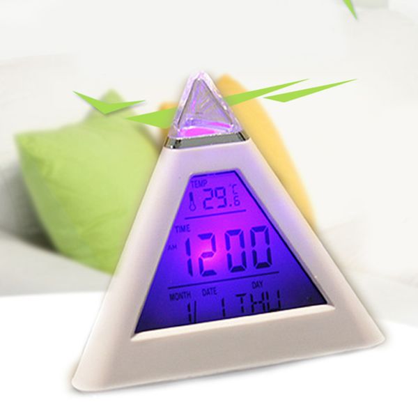 

7 color with date alarm clock digital led table backlight home living gifts for desk tables fashion