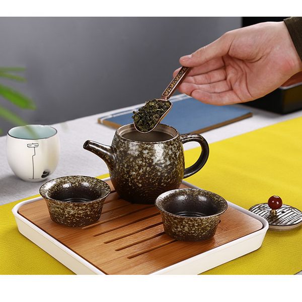 

chinese kongfu tea spoons copper spoon tea scoop creative tea leaves chooser holder teaware accessories tool