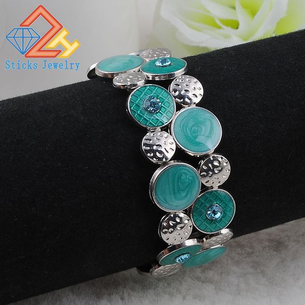

europe environmental protection zinc alloy jewelry wholesale drop of oil bracelet stretch bracelet, Golden;silver