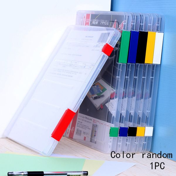 

a4 clear file paper organizers school/office supplies cases document box durable tranparent storage box plastic