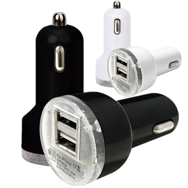 

5v 2.1a dual usb автомобильное зарядное устройство адаптер для iphone 7 8 х 11 про для samsung htc android телефон gps стр