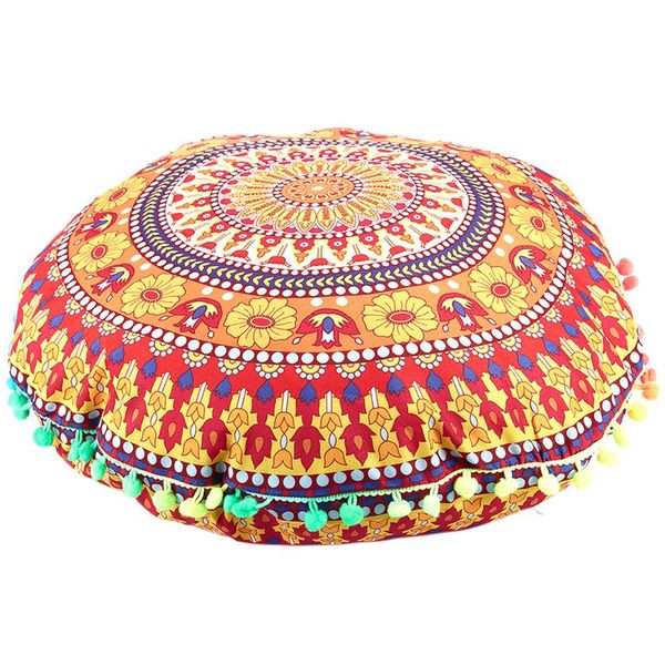 

mandala floor pillows round bohemian cushion cushions pillows cover case #13