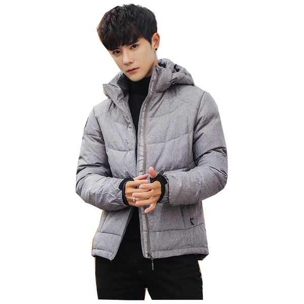 

2019 winter quality white duck thick down jacket men coat snow parkas male warm brand clothing winter down jacket outerwear my83, Black