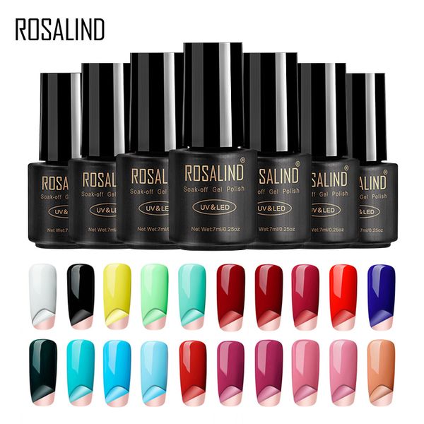 

rosalind gel polish nail art 7ml peel off uv peelable multi-use primer tear to remove base coat manicure gel varnish nail polish, Red;pink