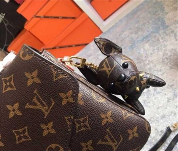 

роскошные брелки дизайнер брелок кошелек подвески сумки собаки стиль дизайн кукла цепочки пряжки 6 цветов высокое качество с коробкой дополн, Silver