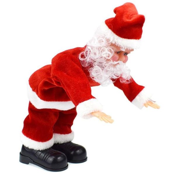 

electric santa claus somersault stunt toy music walking doll xmas ornaments funny gift christmas decorations for home christmas decorations