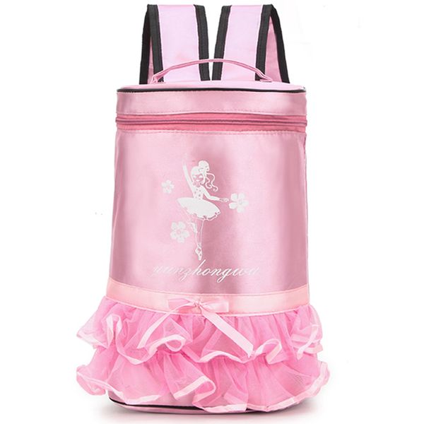 

girl ballet bag professional dance bag for girls baby children ballerina dancing handbag kid waterproof gymnastics backpack, Black;red