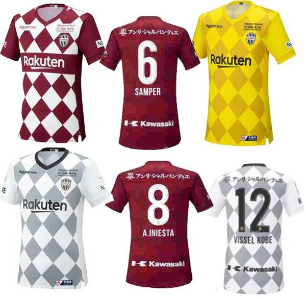 

2020 vissel j1 league soccer jerseys podolski david villa a.iniesta 20 21 home away 3rd football shirt, Black;yellow
