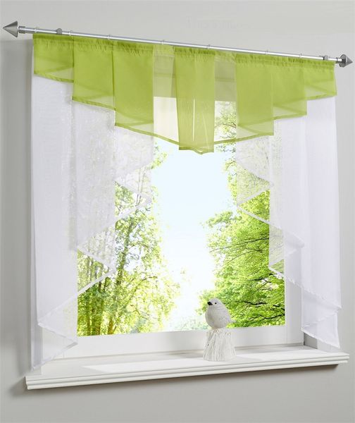 compre flying tulle cortina de cocina para ventana balcon roma diseno plisado costura colores voile sheer drape blanco hilado cortinas cortas a 8 43