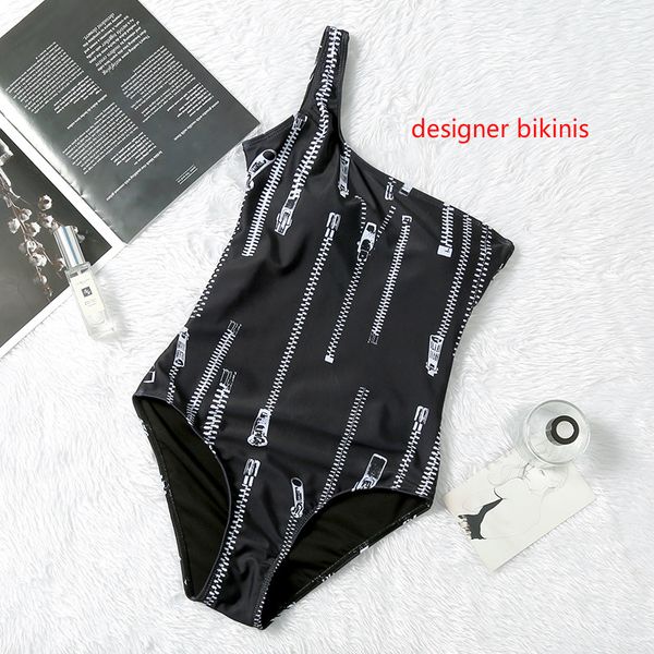 

20ss designer swimsuit popular brand ladies swimwear letter and pattern one-piece swimsuit women summer clothing bikinis gl-xy2004102, White;black