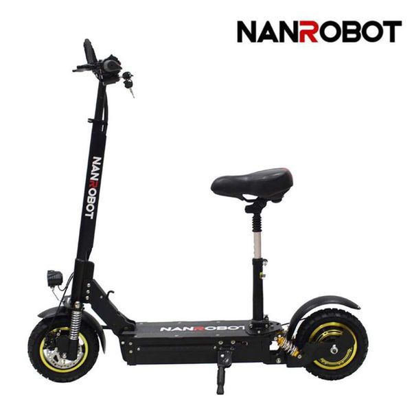 

nanrobot 10inch 1000w 48v powerful motor light weight folding powerful electric scooter d3 maximum speed 28 mph