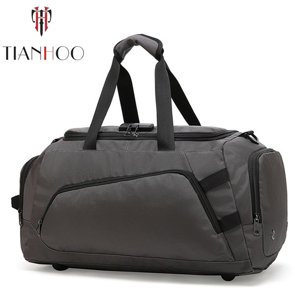 

tianhoo men business travel bag separation waterproof large capacity portable handbag