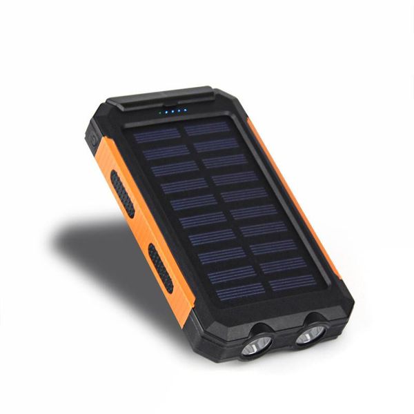 

Waterproof olar power bank 10000mah olar battery charger bateria externa portable charger powerbank with led light compa