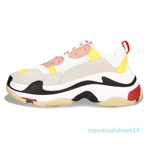 

triple s pairs 17fw women mens designer casual shoes fashion luxury release track 3.0 leather shoes tripler platform triple sneakers 14t, Black