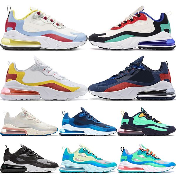 

2020 react men women running shoes bauhaus optical blue void light beige chalk hyper jade fashion mens trainers sports sneakers 36-45