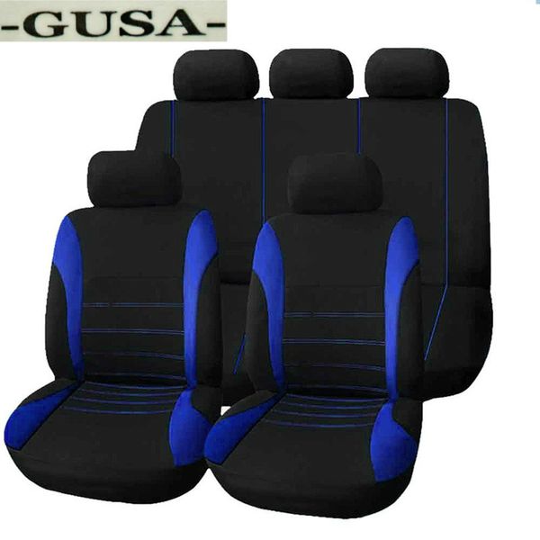 

9pc universal front car seat cover seat protector t-shirts gray simple style breathable washable