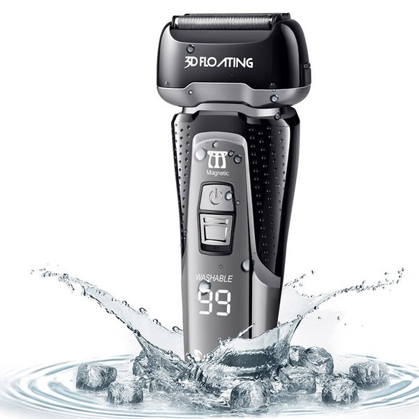 

men electric shaver rechargeable electric shaver shaving beard lcd monitor full body washable waterproof shaving machine