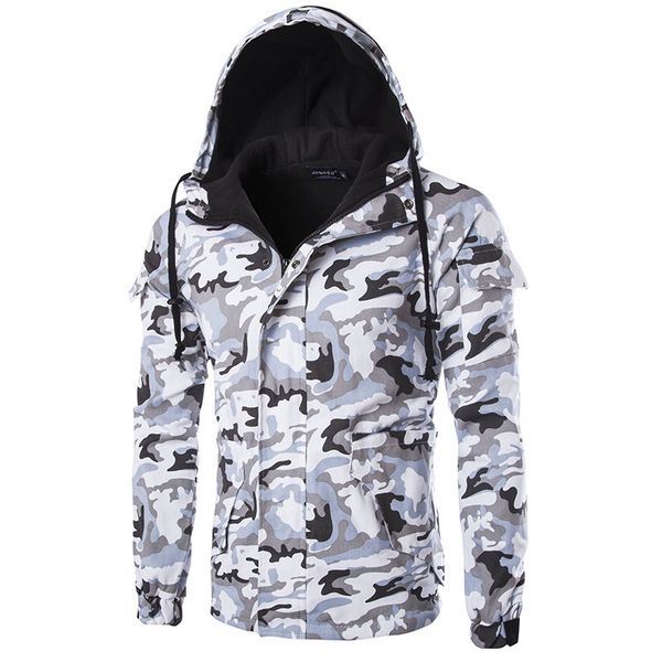 

men's winter jackets fashion fw new european size camouflage men's hooded cotton blend coat for male casual size s-2xl #1, Black;brown