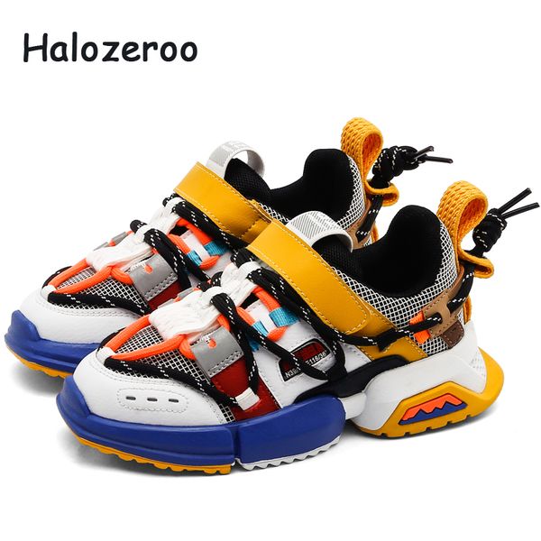 

autumn 2019 new kids sport sneakers children mesh chunky sneakers baby girls casual boys black brand shoes trainers, Black;red