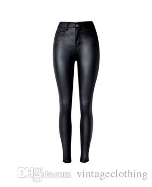 

women black pu leggings jeans slim fit leggings high elasticity club style pants leather boots leggings