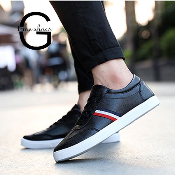 

dropshipping fashion canvas casual white shoes mens brogue shoes loafers man business work men's sxyz995, Black