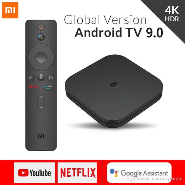 

xiaomi mi tv box s 4 android 8,1 4k hd quadcore маѬ bluetooth 2gb 8gb hdmi wifi set up boxs media player