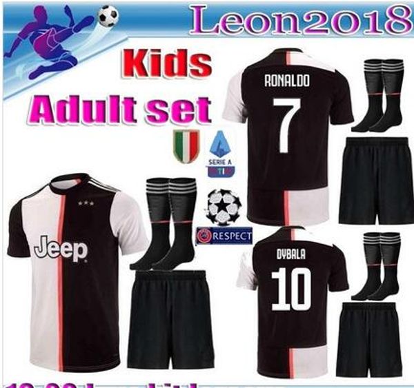 

Kid kit 2019 juventu ronaldo occer jer ey 19 20 mandzukic football hirt men youth et dybala juve cami eta de futbol