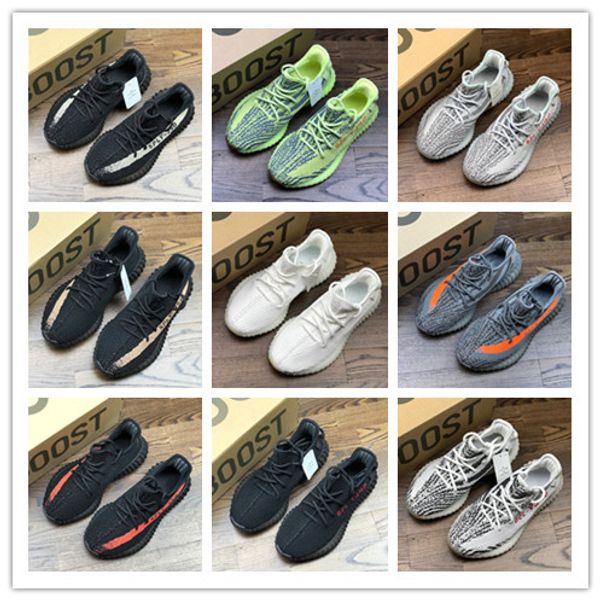 

2019 best 350 V2 3M reflective static men's white zebra running shoes ladies cream white sesame sneakers original box zxqxxw