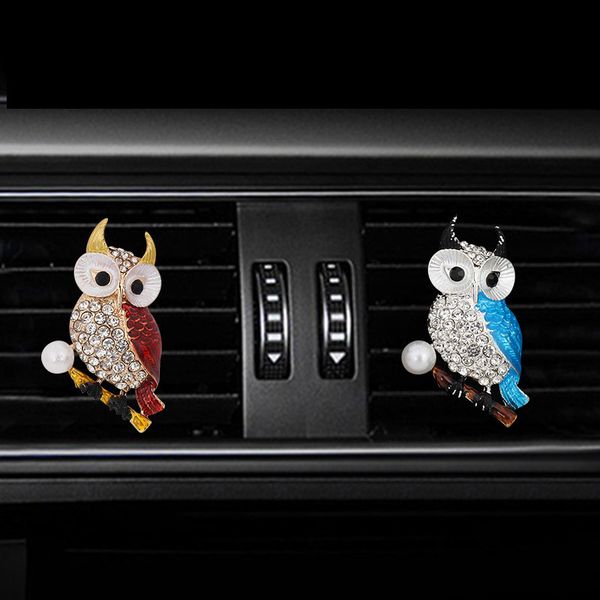 

new owl style car air freshener perfume bottle diffuser in the car auto air conditioner outlet vent perfume clip