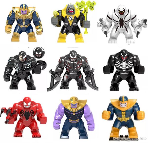

Большой Decool Танос Большой Анти Venom Бунт Carnage Зеленый Фонарь Hulk Buster Гоблин Thing игруш