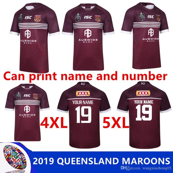 

2019 maroons rugby league queensland 1819 qld maroons malou rugby jersey qld rugby 2018 2019 maroons jersey size s-3xl-5xl (can print, Black;gray
