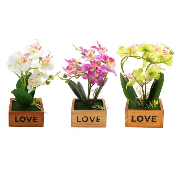 

artificial wooden potted bonsai faux flower plant home office decor wedding artificial flowers home christmas decor bonsai gift
